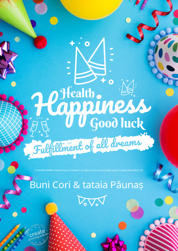 CATALINA MARIA când au trecut 3 lunite ?! te iubim mult,mult scumpă noastră vulpița petroliferă