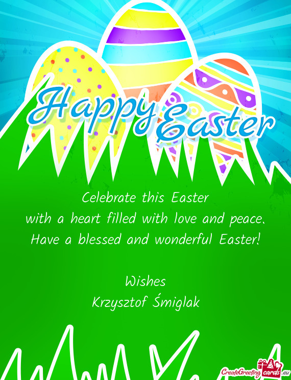Celebrate this Easter