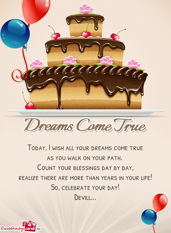 Celebrate your day!
 Devill