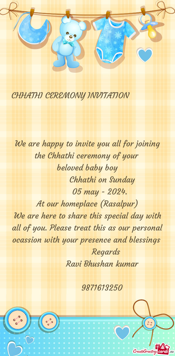 Chhathi on Sunday