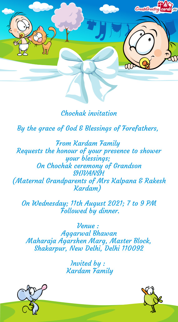 Chochak invitation