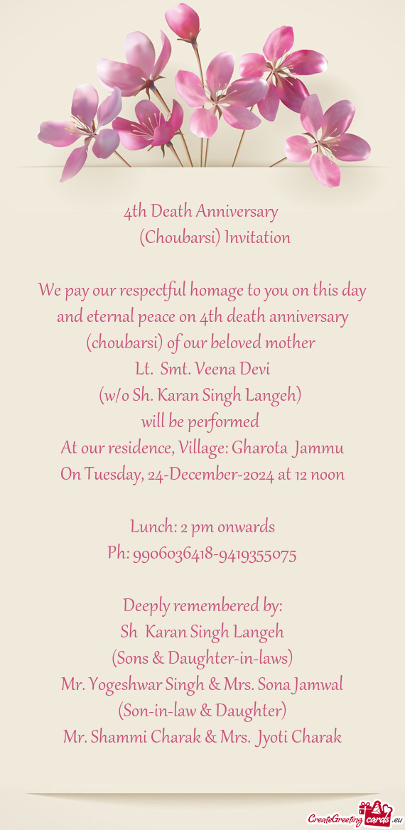 (Choubarsi) Invitation