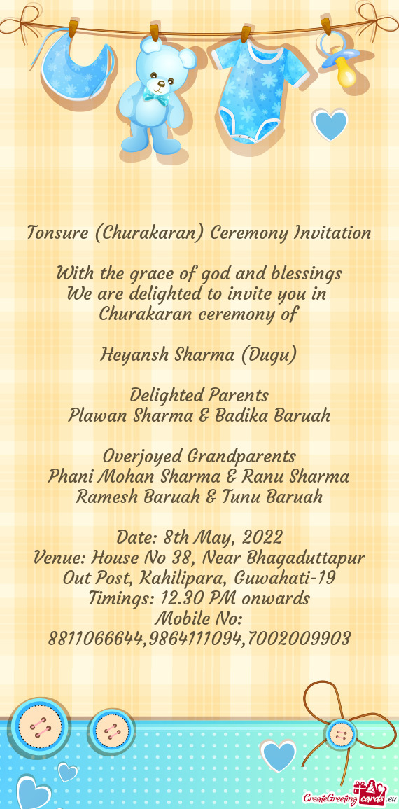 Churakaran ceremony of