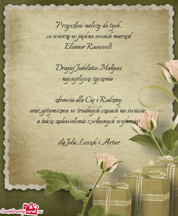 Co wierzą w piękno swoich marzeń