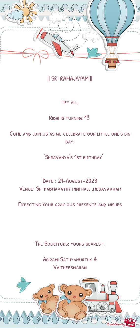 Come and join us as we celebrate our little one