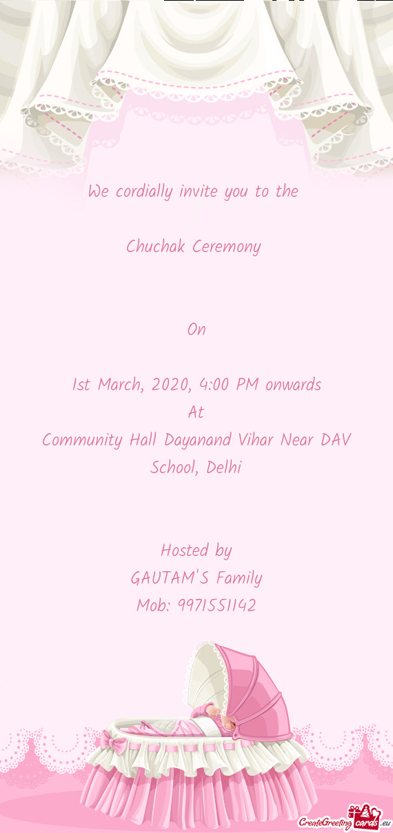 Community Hall Dayanand Vihar Near DAV School, Delhi