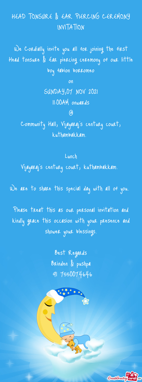 Community Hall, Vijayaraj