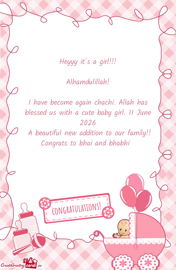 Congrats to bhai and bhabhi😊