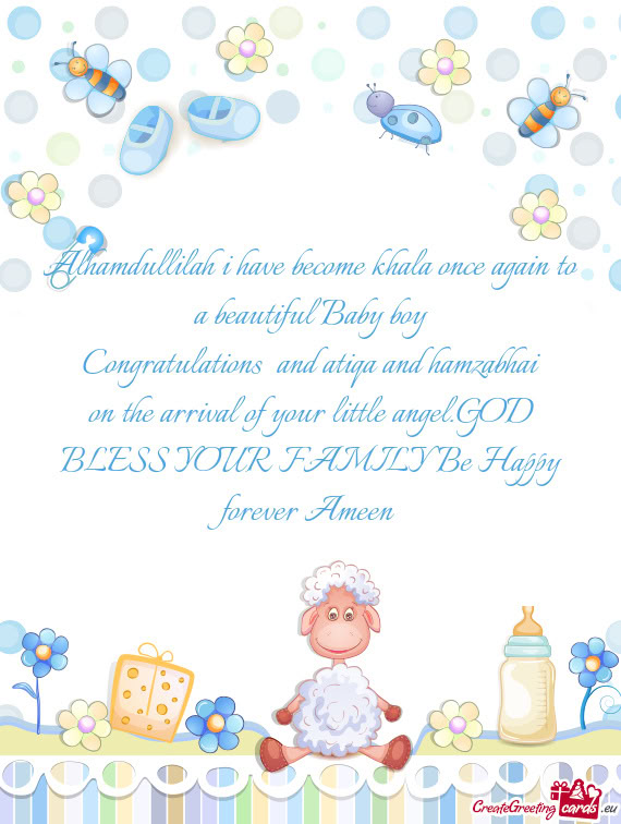 Congratulations and atiqa and hamzabhai