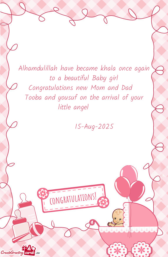 Congratulations new Mom and Dad🎁💕