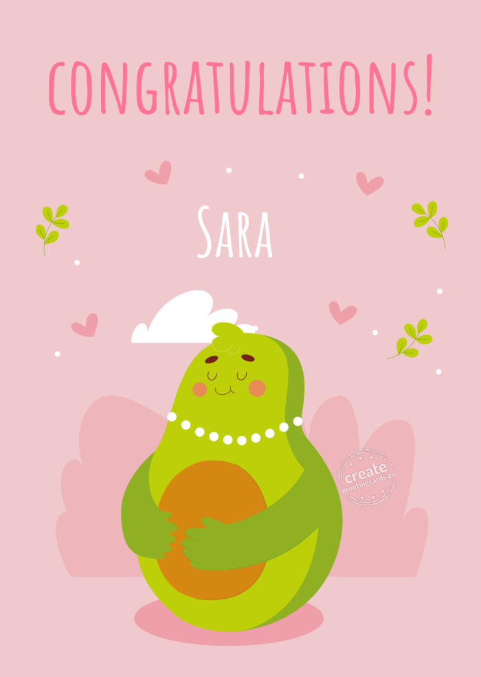 Congratulations on your coming baby Sara