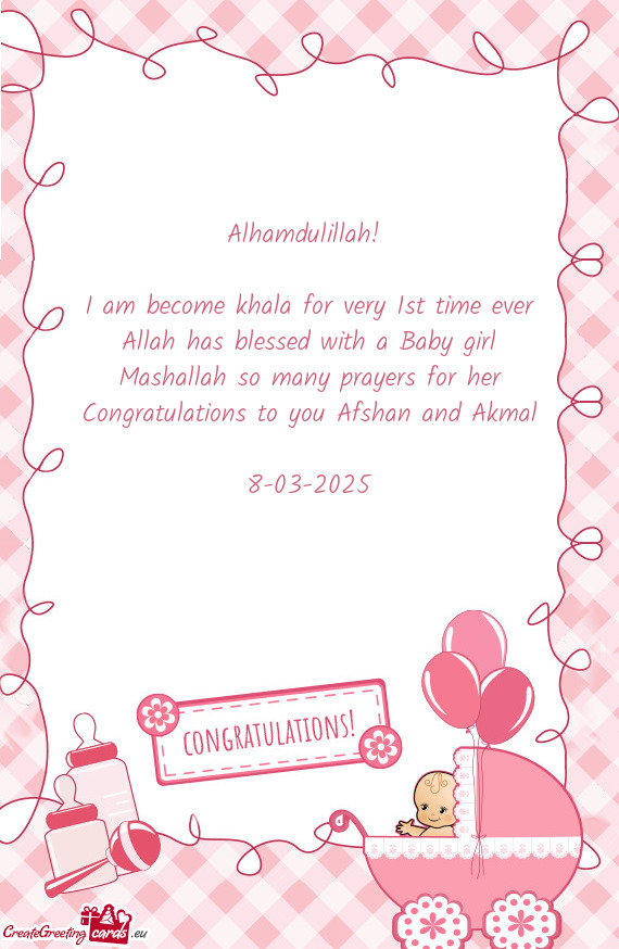 Congratulations to you Afshan and Akmal ♥️