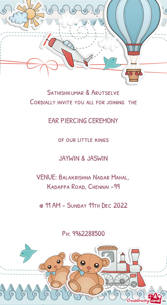 Cordially invite you all for joining the