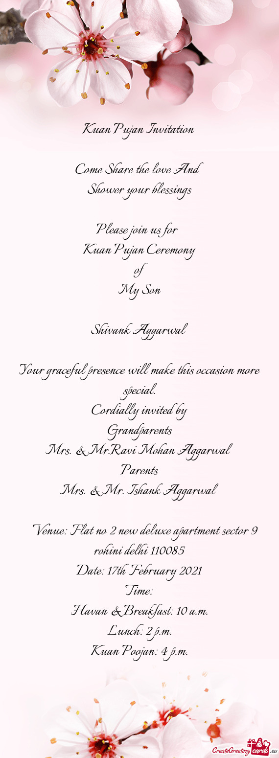 Cordially invited by