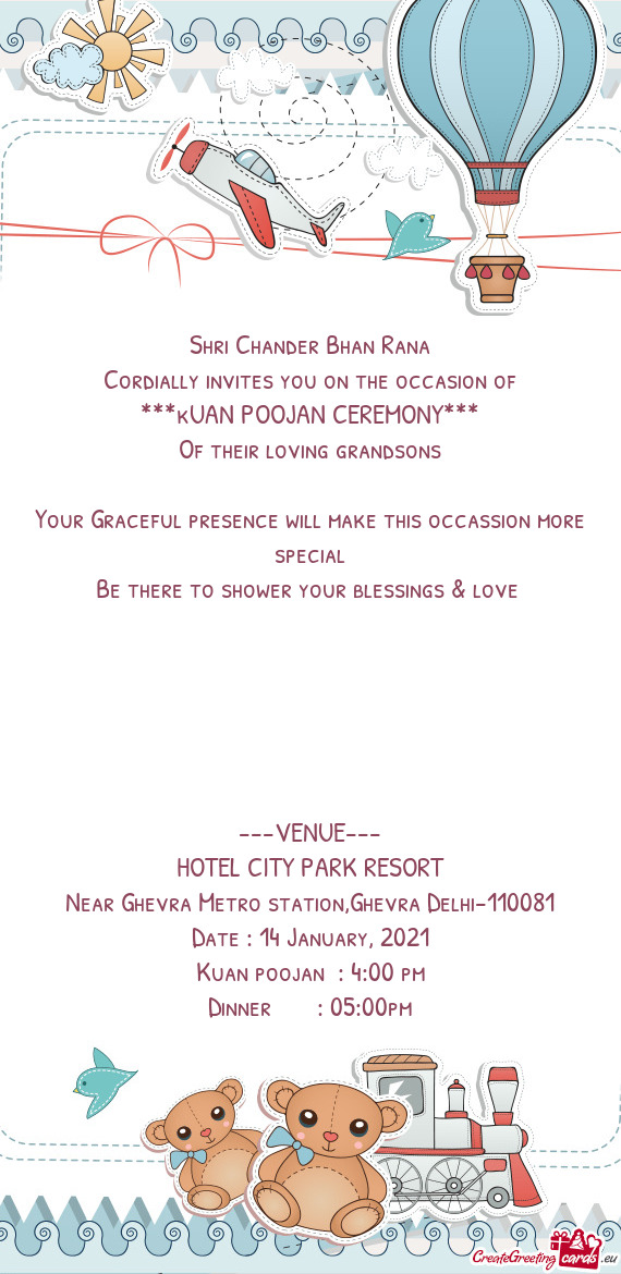 Cordially invites you on the occasion of