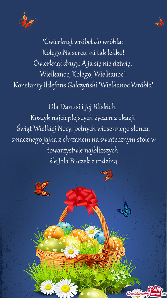 "Ćwierknął wróbel do wróbla