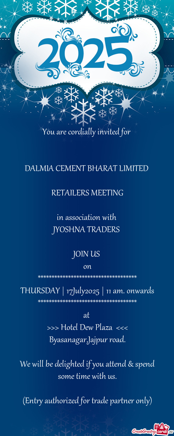 DALMIA CEMENT BHARAT LIMITED
