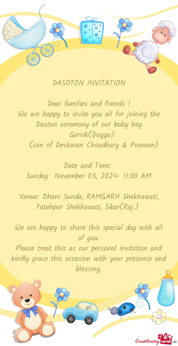 DASOTON INVITATION