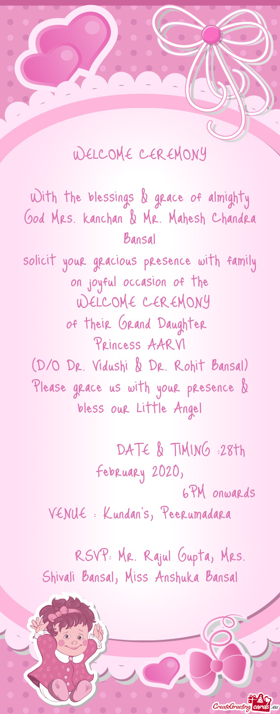 DATE & TIMING :28th February 2020