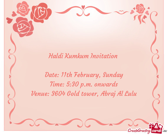 Date: 11th February, Sunday