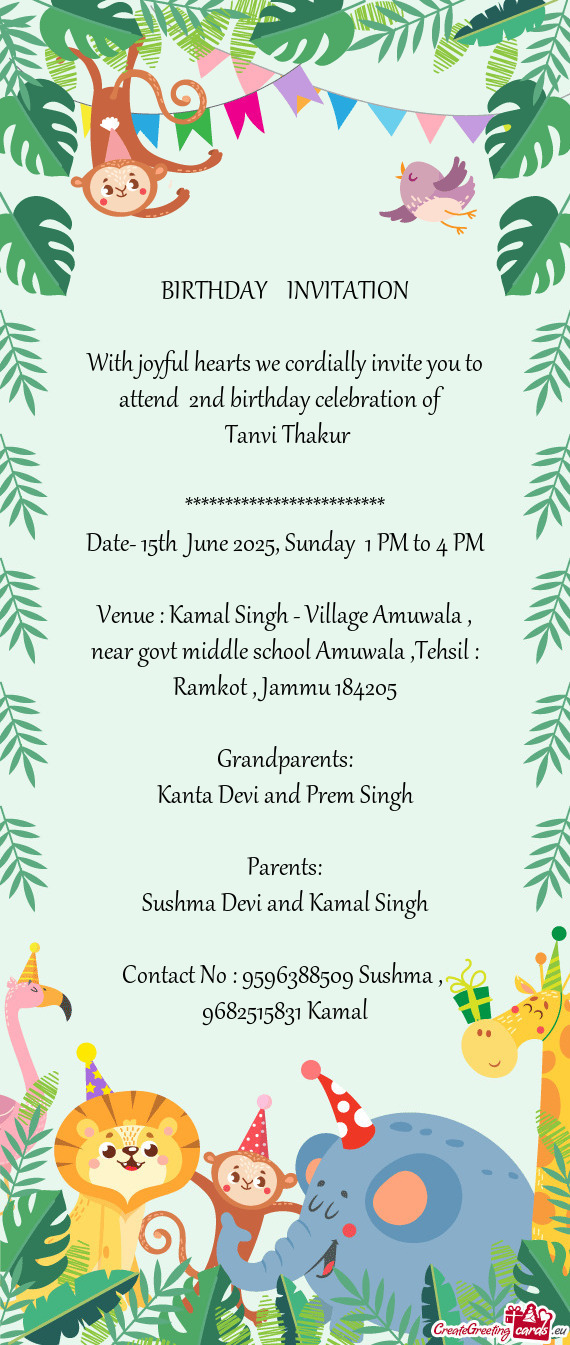 Date- 15th June 2025, Sunday 1 PM to 4 PM