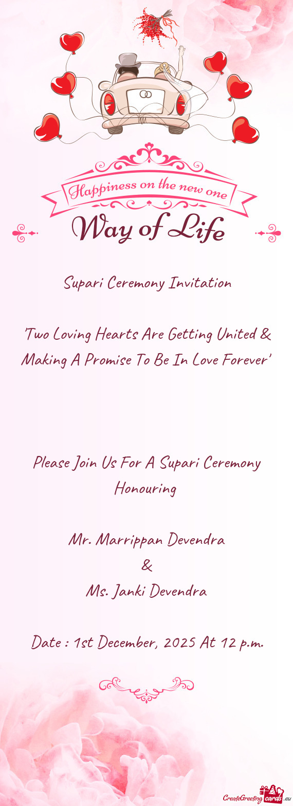 Date : 1st December, 2025 At 12 p.m