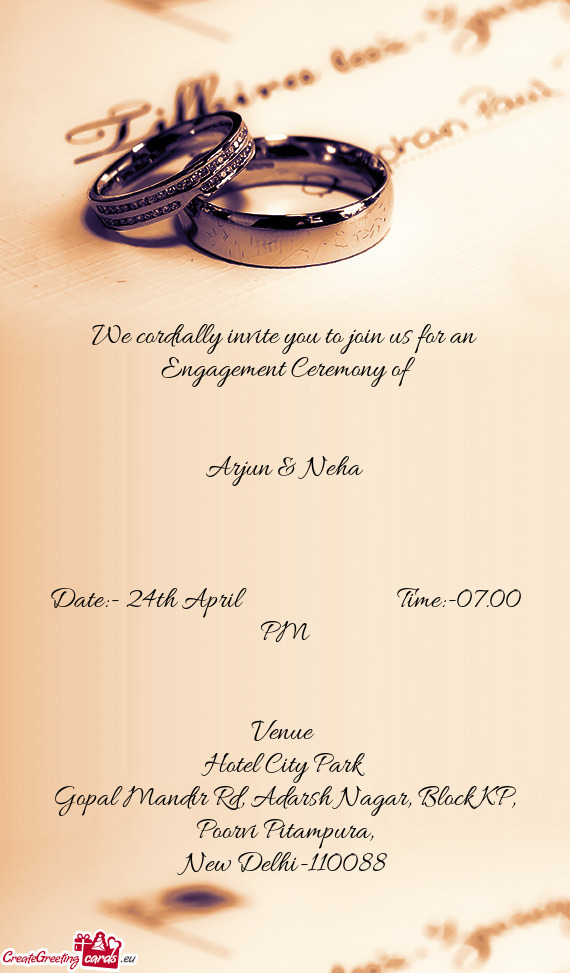 Date:- 24th April       Time:-07.00 PM