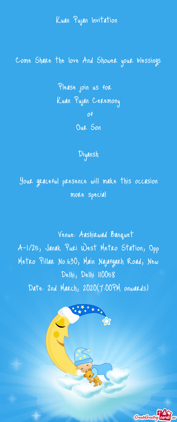Date: 2nd March, 2020(7:00PM onwards)