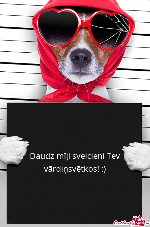Daudz mīļi sveicieni Tev vārdiņsvētkos! :)