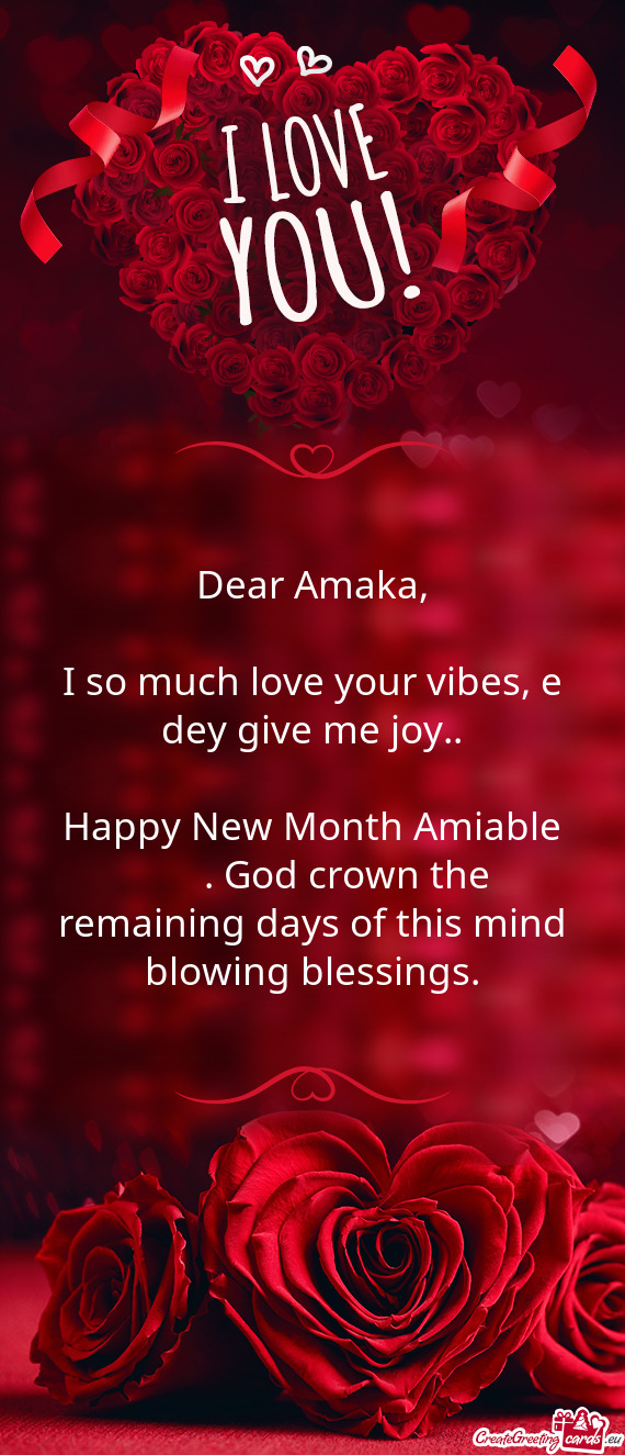Dear Amaka