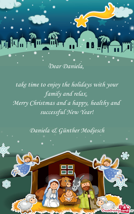Dear Daniela
