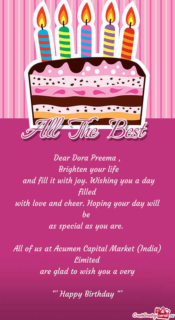 Dear Dora Preema