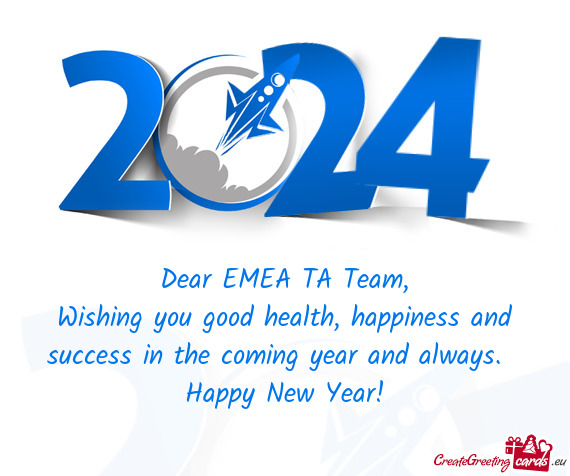 Dear EMEA TA Team