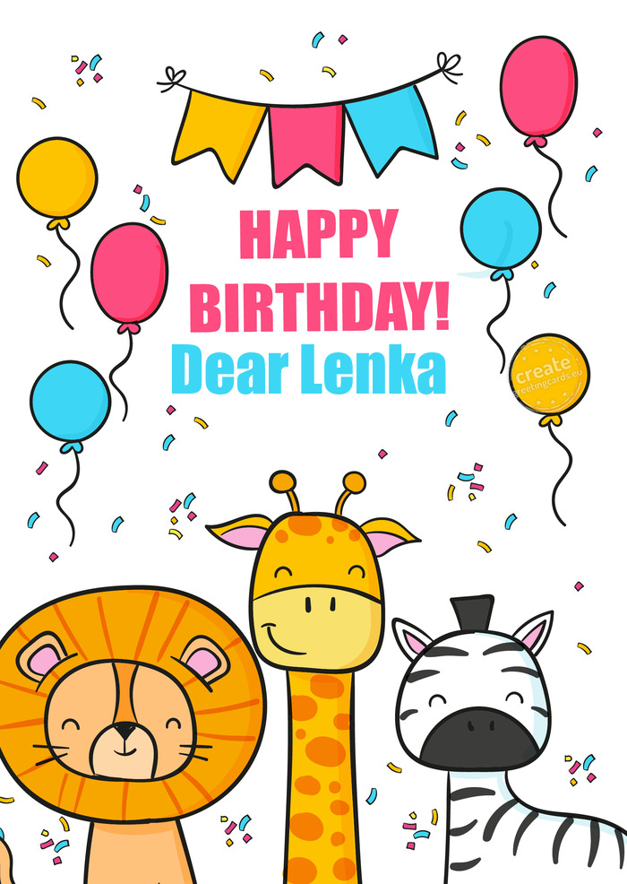 Dear Lenka