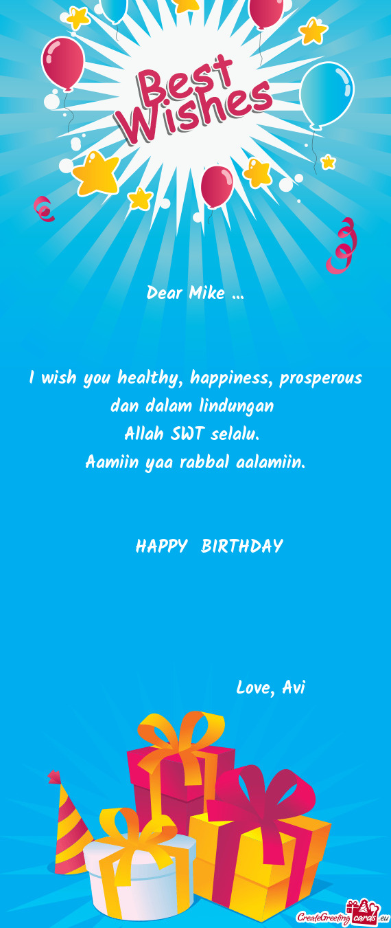 Dear Mike