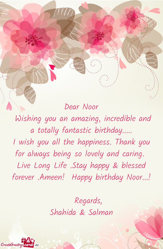 Dear Noor