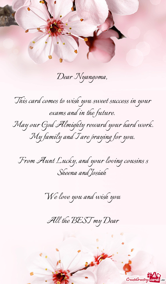 Dear Nyangoma