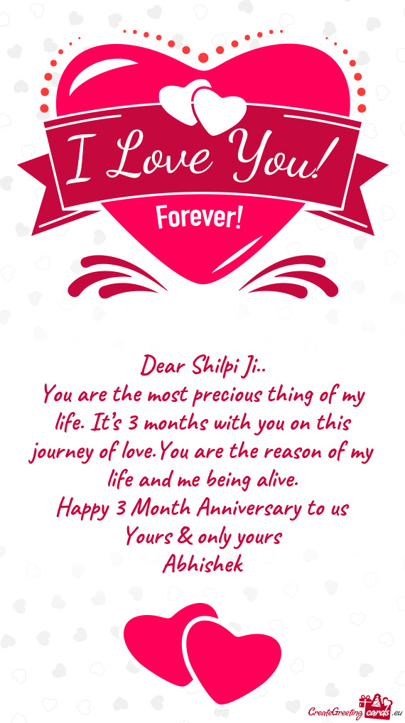 Dear Shilpi Ji