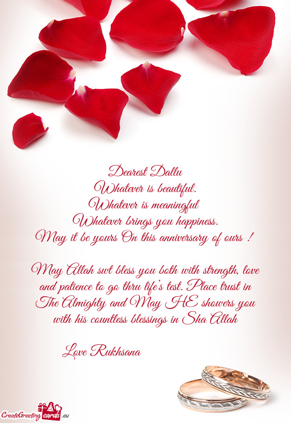 Dearest Dallu