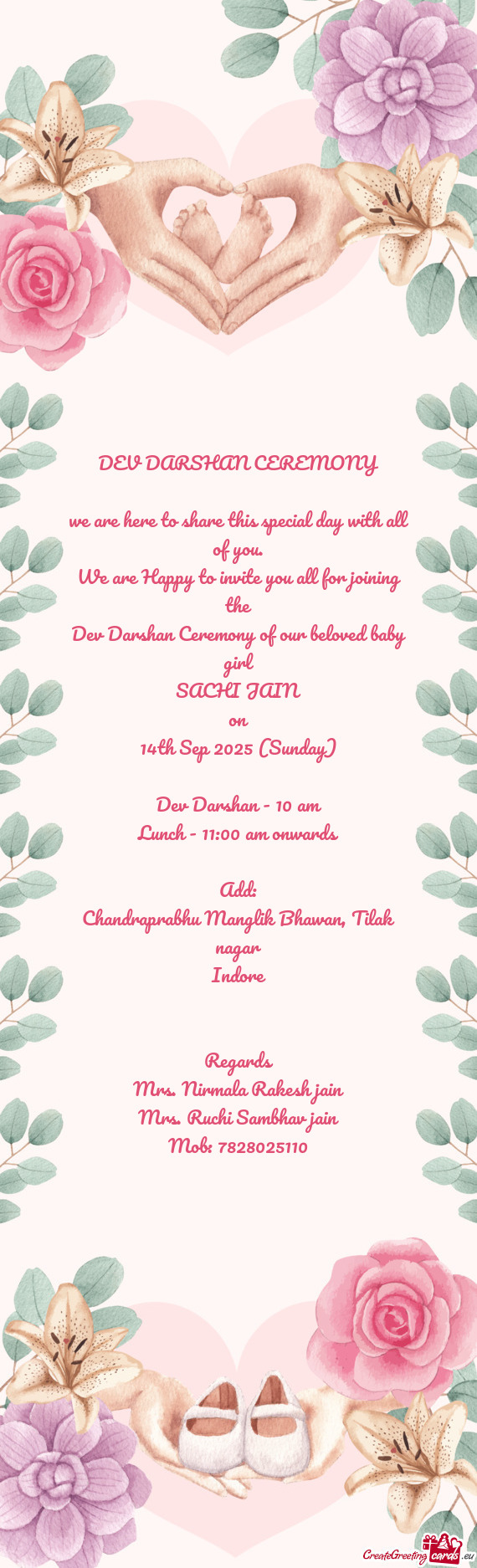 Dev Darshan Ceremony of our beloved baby girl
