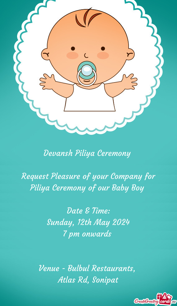Devansh Piliya Ceremony