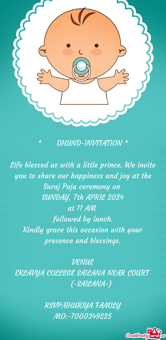 DHUND-INVITATION