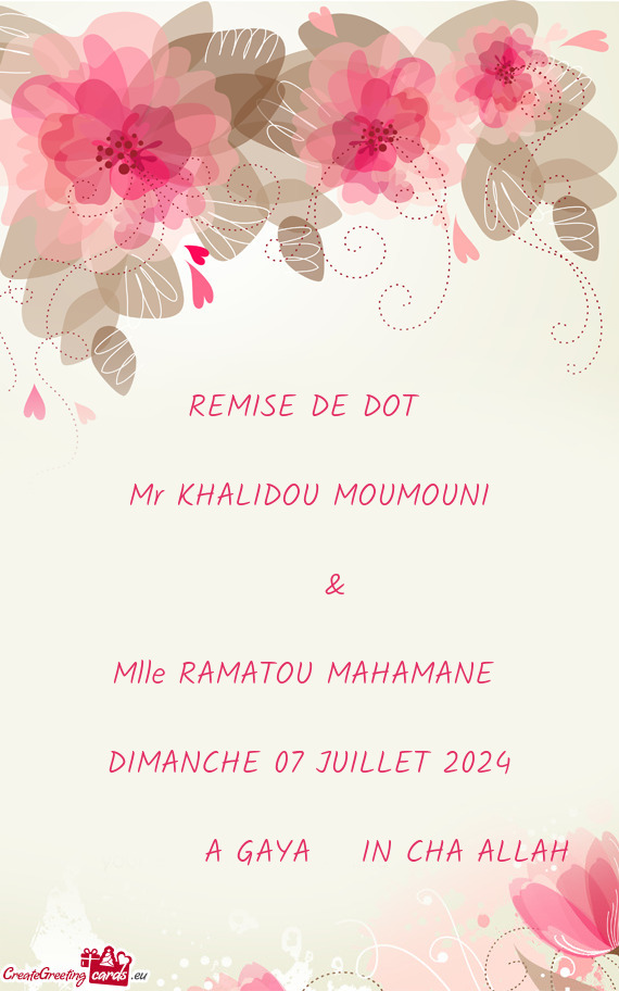 DIMANCHE 07 JUILLET 2024