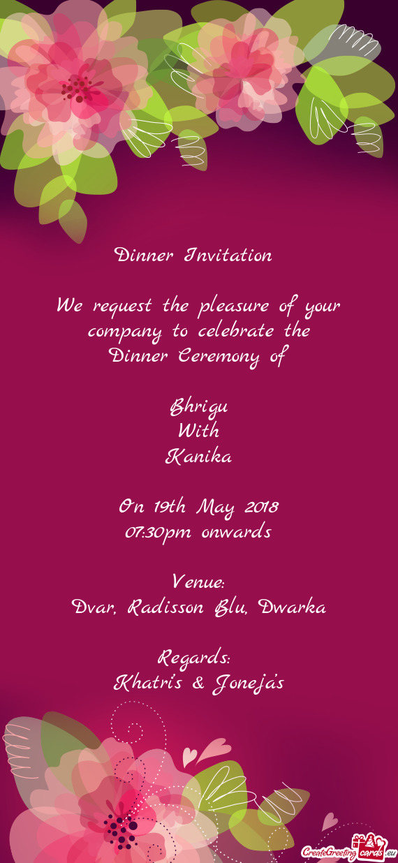 Dinner Invitation