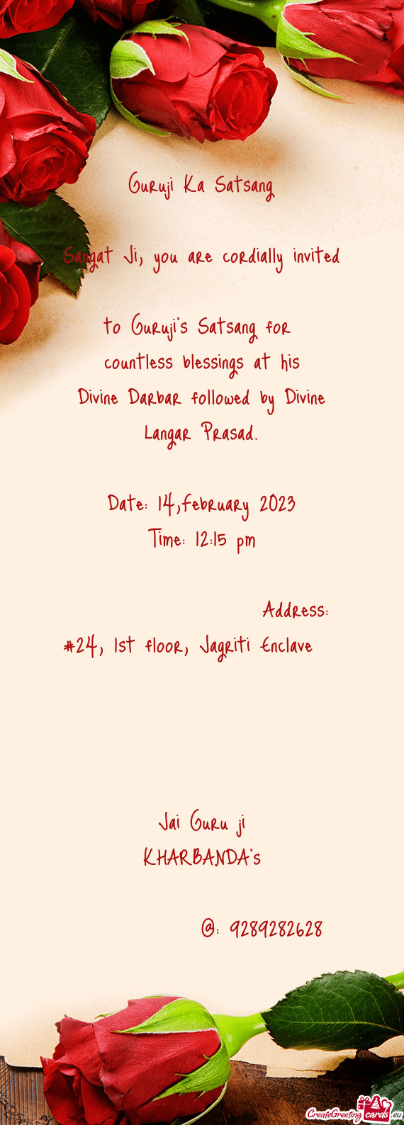 Divine Darbar followed by Divine Langar Prasad