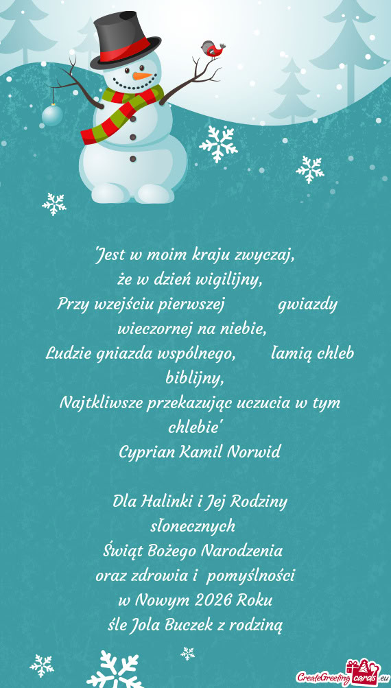 Dla Halinki i Jej Rodziny