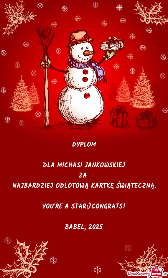 DLA MICHASI JANKOWSKIEJ