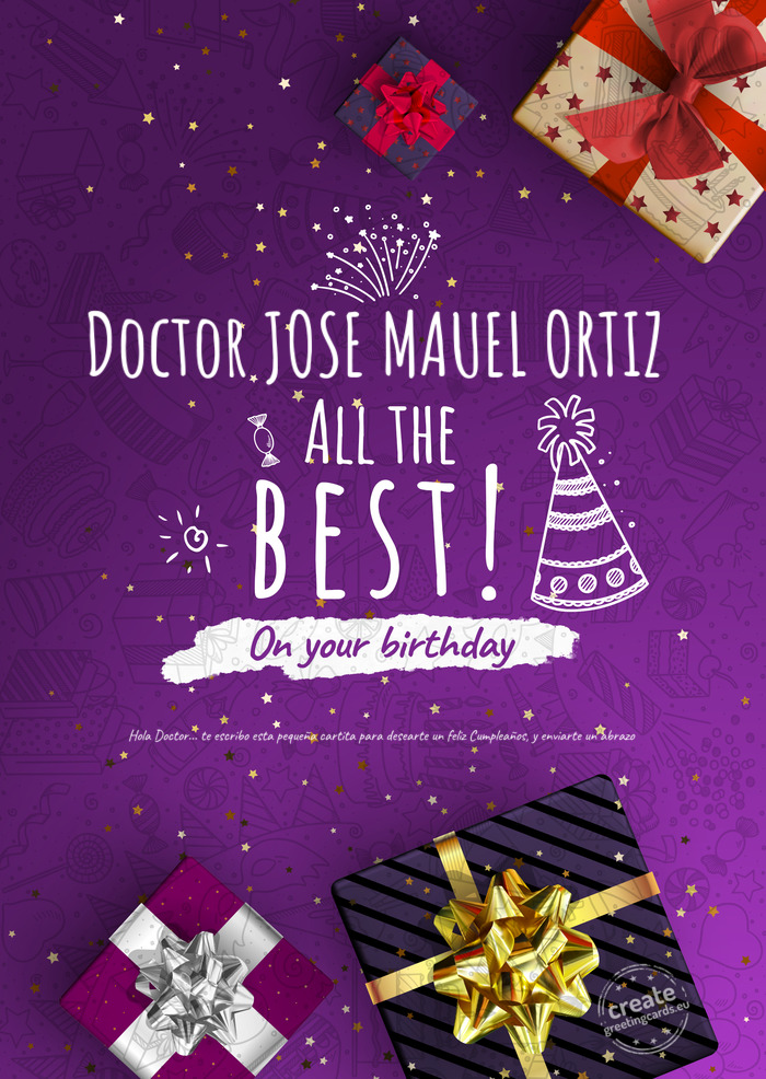 Doctor JOSE MAUEL ORTIZ