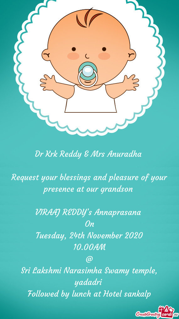 Dr Krk Reddy & Mrs Anuradha