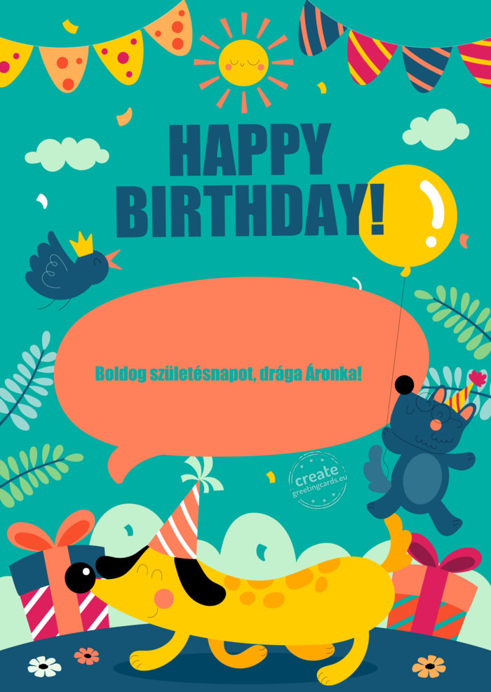 Drága Áronka! 🎂💙